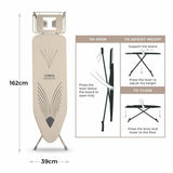 Tower large ironing board Latte 122cm - British product