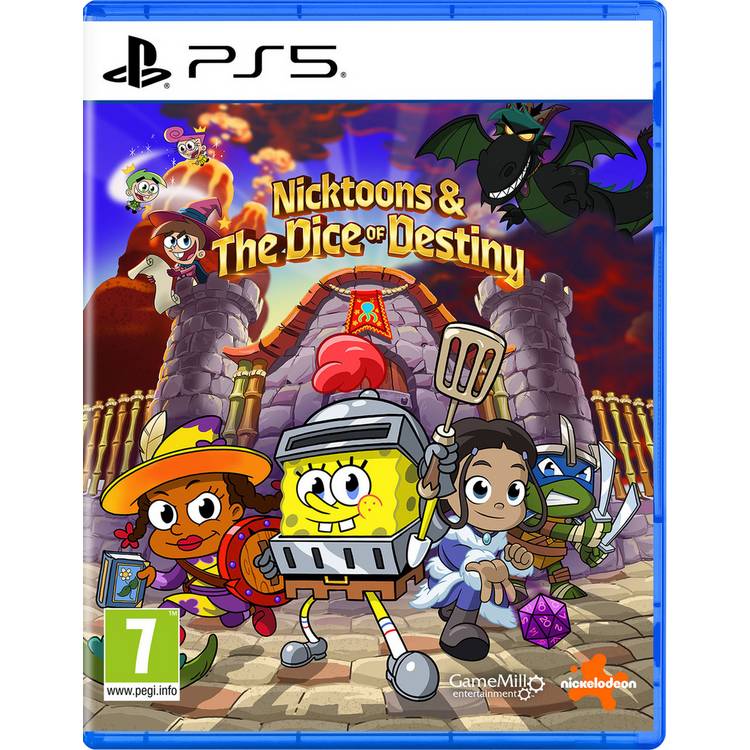 Nicktoons Dice of Destiny PS5 game disc, imported from the UK