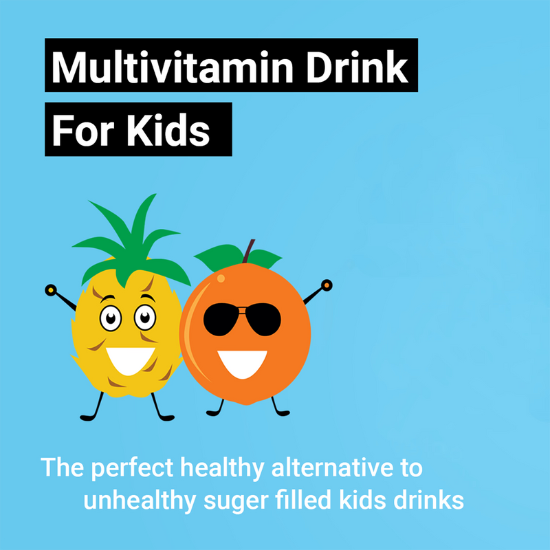 Revival Kids multi-vitamin drink Orange & Pineapple 6 pack, imported from the UK