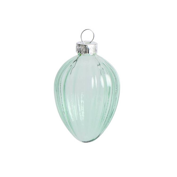 Argos Home pack of 4 egg shaped glass hanging decorations, UK version