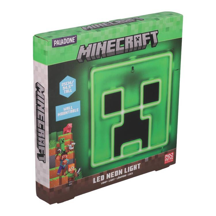 Minecraft Creeper LED wall light 25cm (British brand)