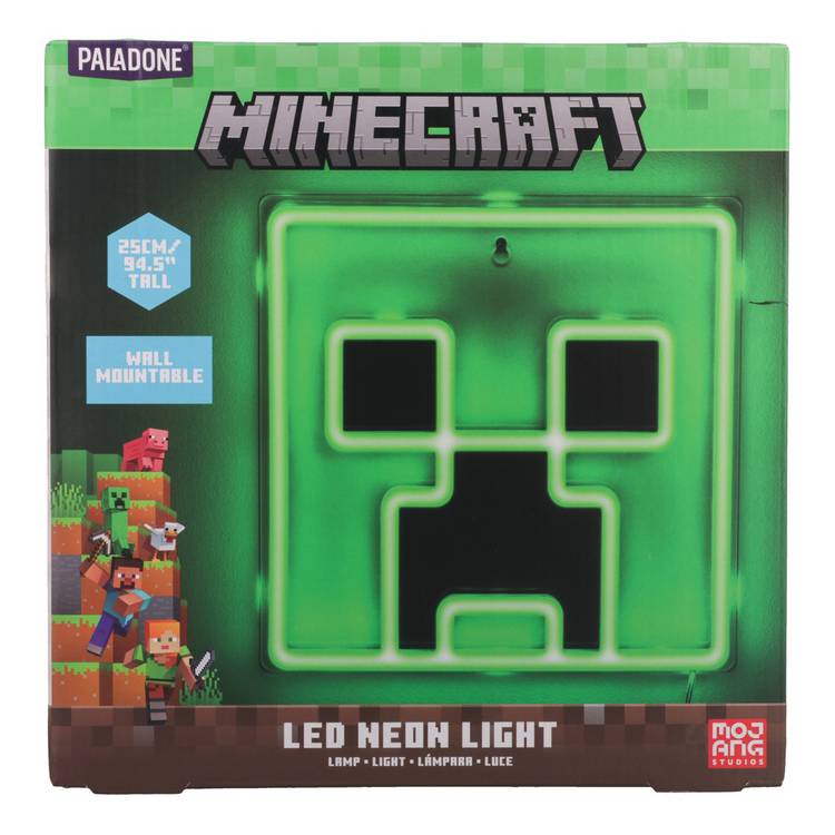 Minecraft Creeper LED wall light 25cm (British brand)