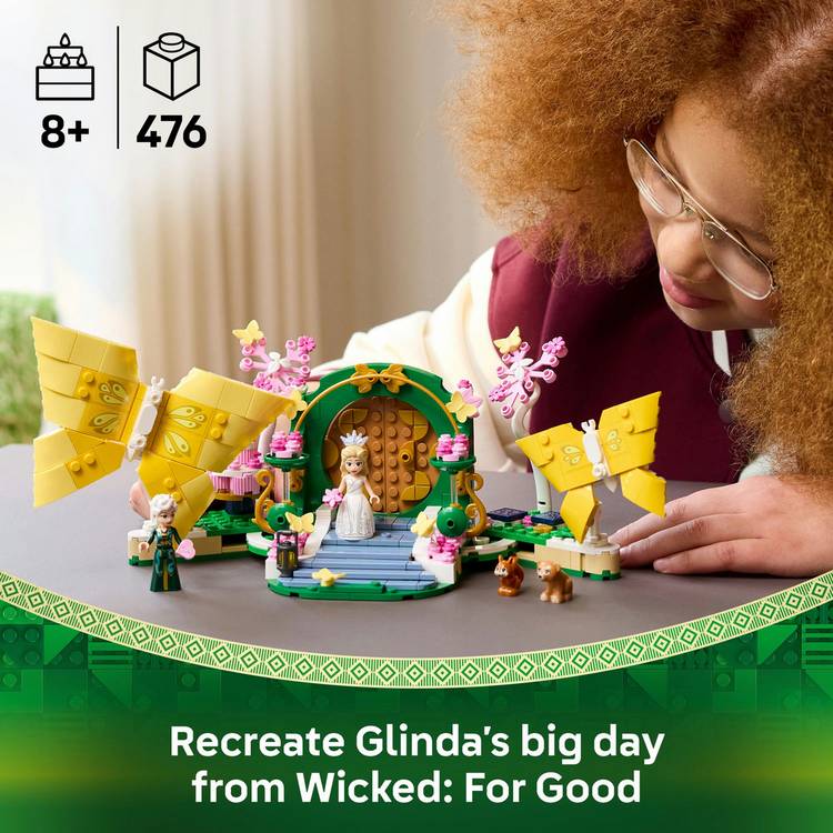 LEGO Wicked Glinda's Wedding Day building set 476 pieces, UK version