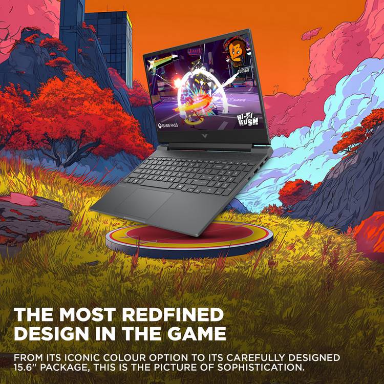 HP Victus 15.6-inch gaming laptop with AMD Ryzen 7 and RTX 4050 - British product