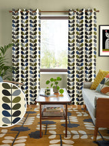 Next Orla Kiely Green Stem Made To Measure Curtains- Buy online at McGrocer