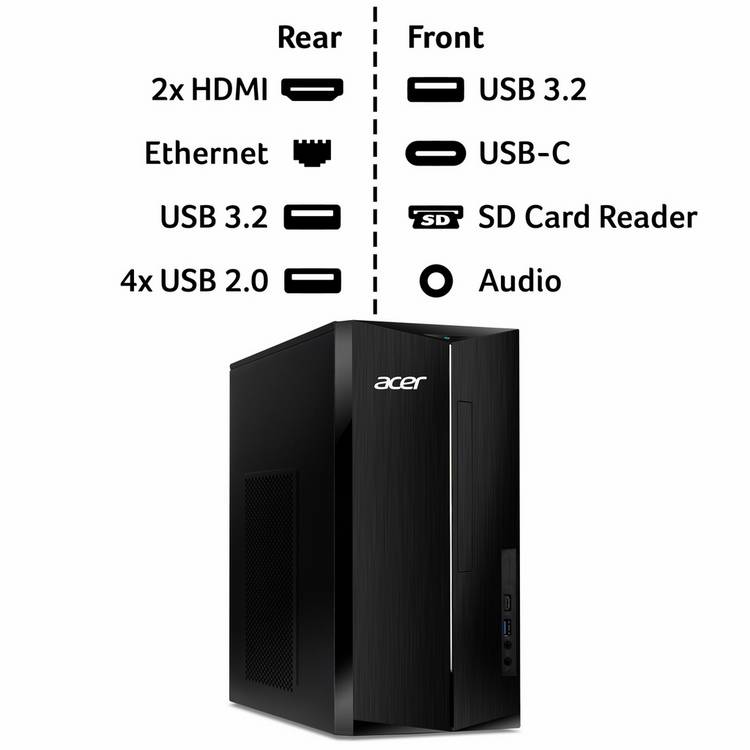 Acer Aspire TC-1785 i7 desktop PC, imported from the UK