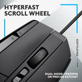 Logitech G502 X wired gaming mouse, imported from the UK
