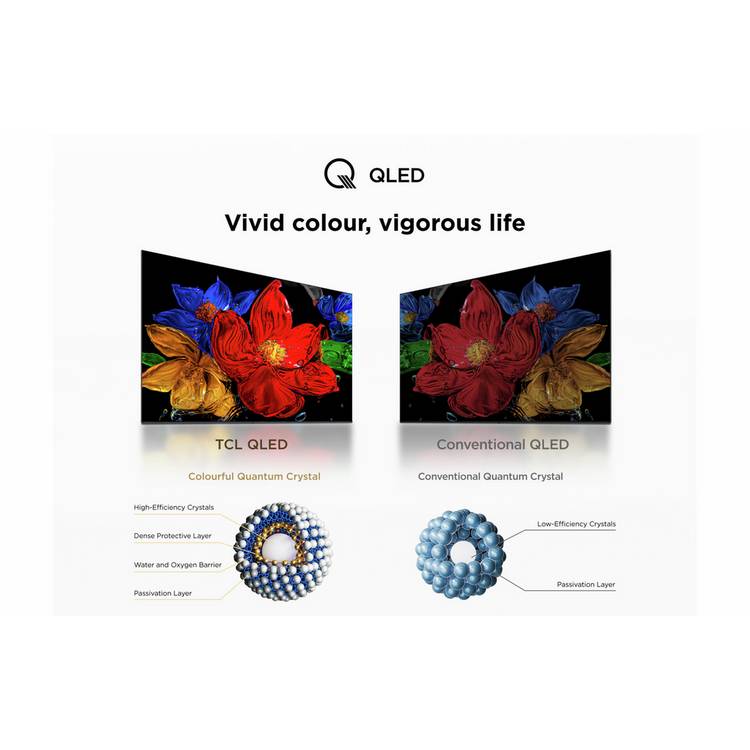TCL 50-inch QLED Full HD TV 50S5K-UK, imported from the UK