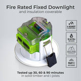 Luceco Ftype MK2 fire rated LED downlight - British product