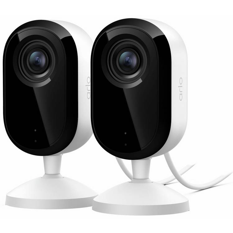 Arlo Essential 3 2K wired indoor security camera 2-pack (British brand)