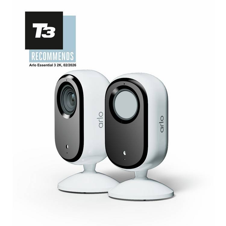 Arlo Essential 3 2K wired indoor security camera 2-pack (British brand)