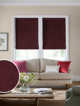 Next Laura Ashley Swanson Red Burgundy Dark Cranberry Made to Measure Roman Blind- Buy online at McGrocer