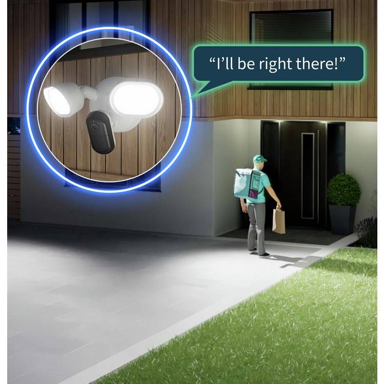 Arlo 2K wired floodlight security camera pack of 2 - British product