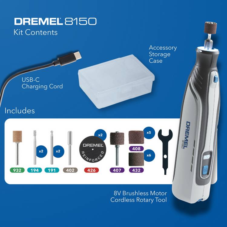 Dremel 8150 brushless multi tool cordless rotary, imported from the UK