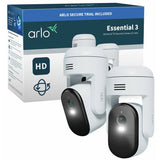 Argos Arlo Essential 3 Pan/Tilt 2K Outdoor Security Camera (2-Cam)- Buy online at McGrocer