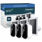 Argos Arlo Essential 3 2K Security Camera & Solar Outdoor Security Camera System 3-Pack- Buy online at McGrocer