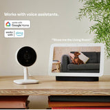 Yale white wired smart indoor camera, UK version