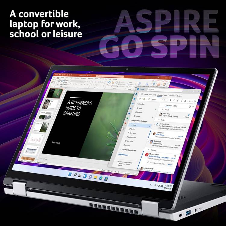 Acer Aspire Go Spin laptop 14in, imported from the UK