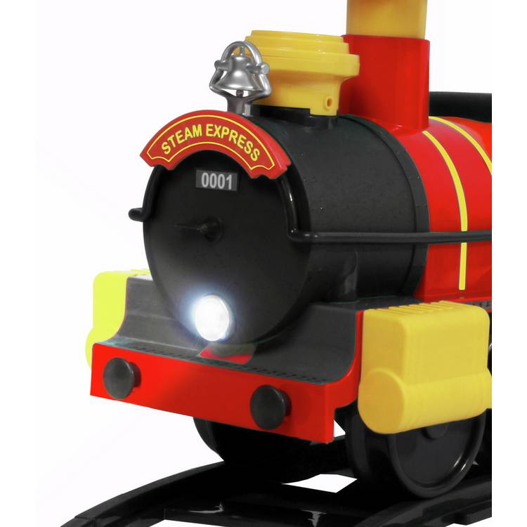 Rollplay steam train ride-on 6V with track (British brand)
