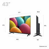 LG Smart TV FHD HDR 43-inch, UK version