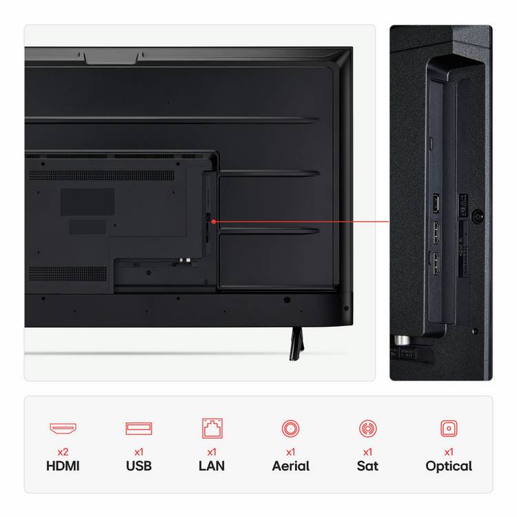 LG Smart TV FHD HDR 43-inch, UK version
