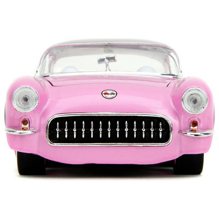 Jada Toys Pink Slips 1957 Chevrolet Corvette 1:24 die-cast car, imported from the UK