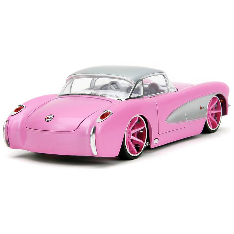 Jada Toys Pink Slips 1957 Chevrolet Corvette 1:24 die-cast car, imported from the UK