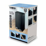 Tower 60L twin compartment recycling pedal bin - British product