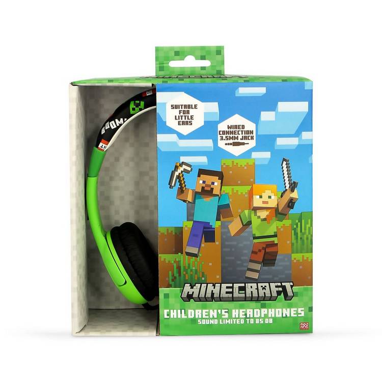OTL Minecraft wired headphones for kids (British brand)