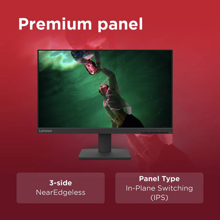 Lenovo L22-4e 21.5in FHD monitor, imported from the UK