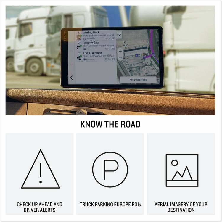 Garmin dezlCam LGV1020 truck sat nav dash cam - British product