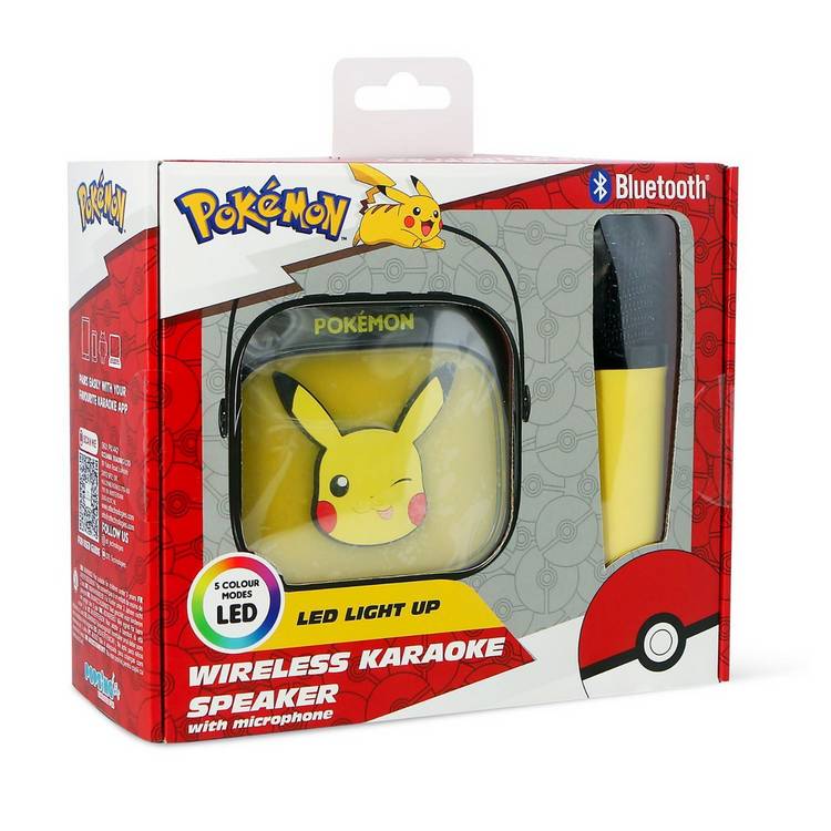 OTL Technologies Pikachu LED wireless speaker and microphone (British brand)