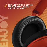 Stealth C6-100 gaming headset orange red - British product