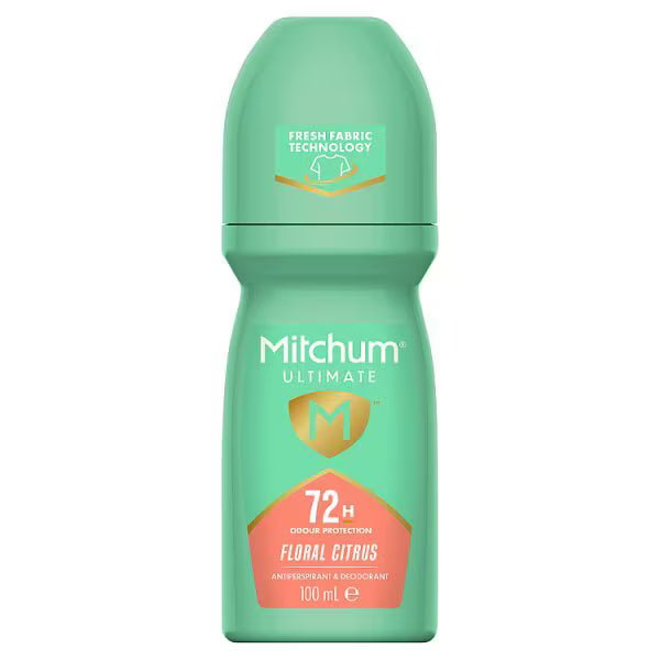 Mitchum Ultimate Roll On Floral Citrus 100ml, imported from the UK