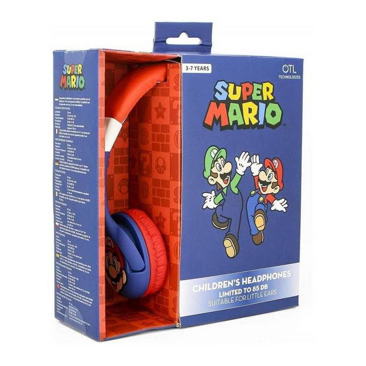 OTL Technologies Super Mario Kids Headphones blue (British brand)