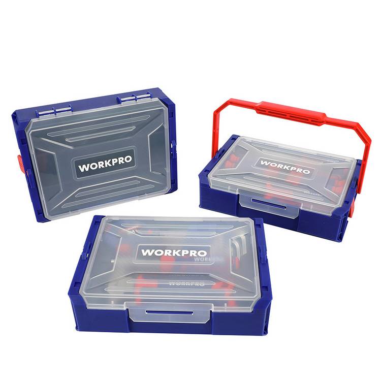 Workpro stackable 31-piece all-in-one toolbox (British brand)