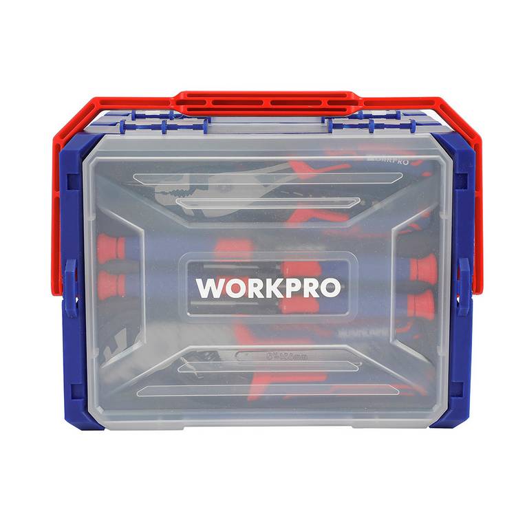 Workpro stackable 31-piece all-in-one toolbox (British brand)