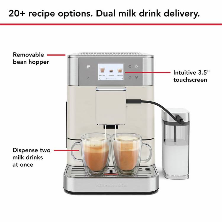 KitchenAid KF7 espresso machine Porcelain, imported from the UK