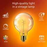 Philips 25W LED E27 bulb with vintage filament, imported from the UK