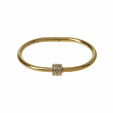 Argos Liars & Lovers Gold Tone Stainless Steel Hinged Bangle 6 cm Diameter- Buy online at McGrocer