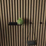 Kraus wall panel shelf black 10cm (British brand)
