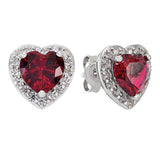 Argos Revere Sterling Silver Heart Cubic Zirconia Stud Earrings- Buy online at McGrocer
