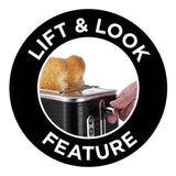 Russell Hobbs Inspire 2-slice toaster, black - British product