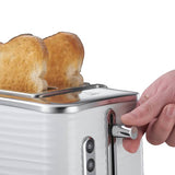 Russell Hobbs Inspire 2 Slice white toaster - British product