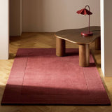 Argos Habitat Simple Border Burgundy Wool Cut Pile Rug - 120x170cm- Buy online at McGrocer