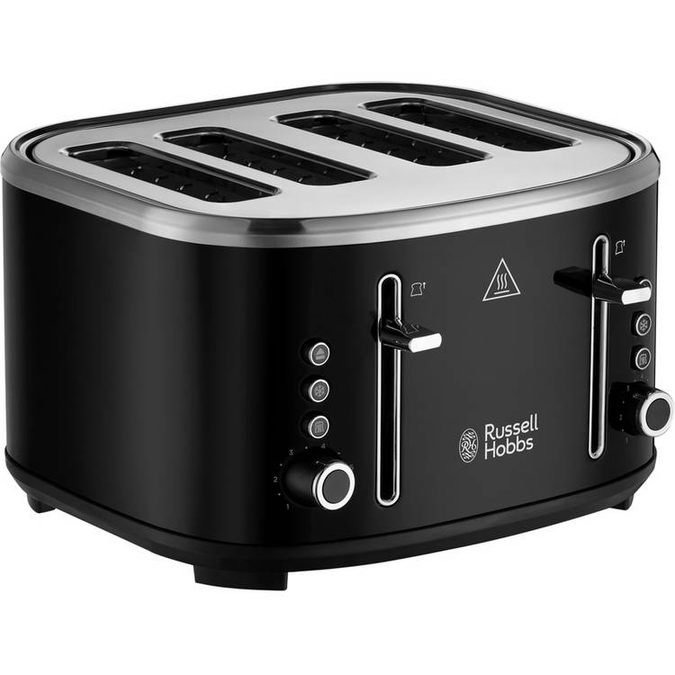 Russell Hobbs 4 slice toaster black, imported from the UK