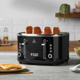 Russell Hobbs 4 slice toaster black, imported from the UK
