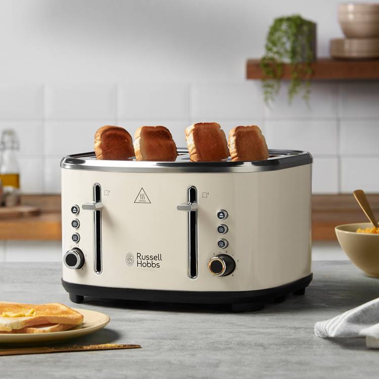 Russell Hobbs 4 slice toaster cream (British brand)