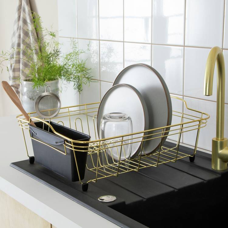 Habitat dish drainer brass finish (British brand)