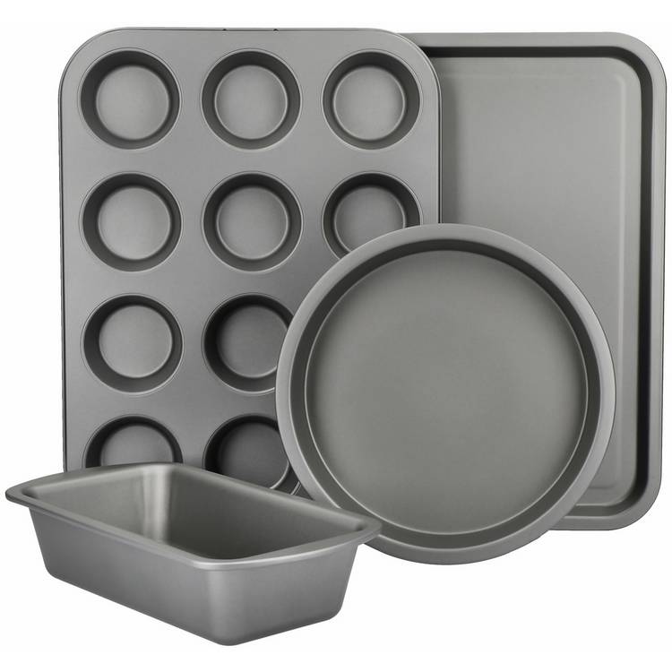 KitchenCraft 4 piece non-stick carbon steel bakeware set, UK version